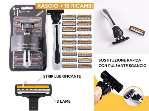 Rasoio mano libera porta - mano,