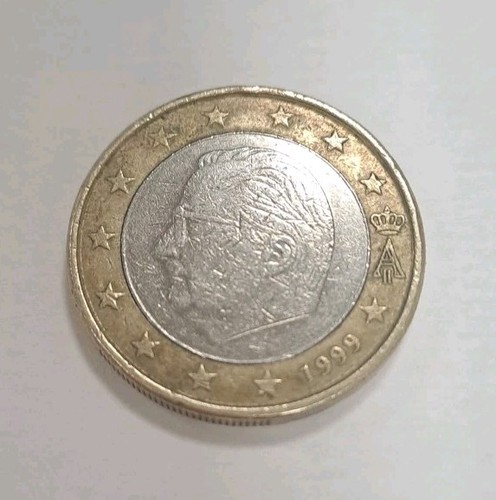 Moneta euro belgio 1 - moneta,