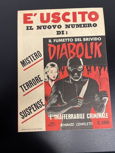 Fumetto diabolik locandina - diabolik,