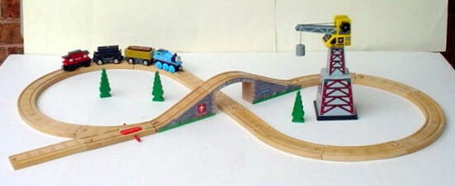Set binari treno ferroviari - , in