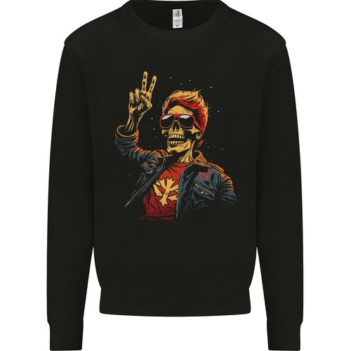 Felpa rockabilly teschio - rockabilly,