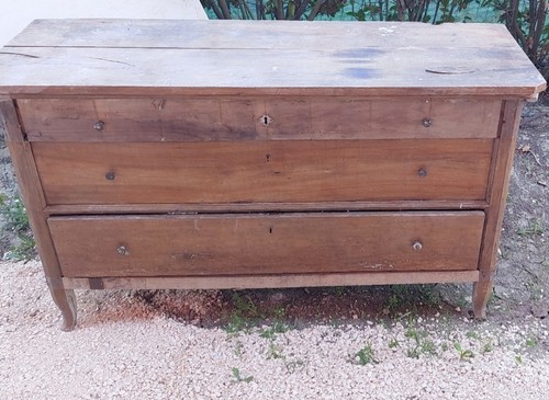 Cassapanca antica legno abete - cassapanca,