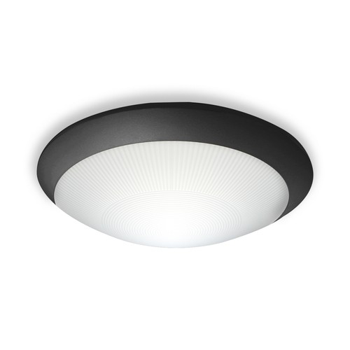 Plafoniera rotonda nera 300 - rotonda,