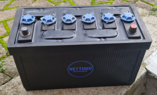 Batteria auto epoca ebanite - batteria,