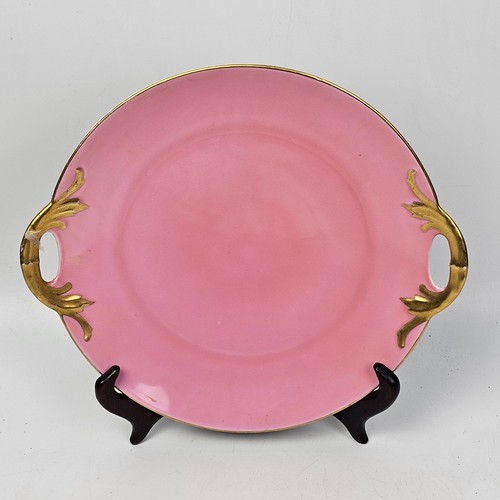 Piatto porcellana rosa vintage - porcellana,