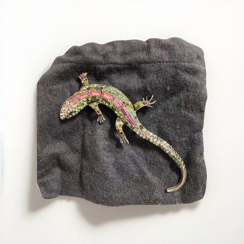 Spilla salamandra cristallo