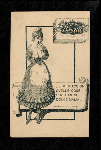 Cartolina cremini bonatti - cremini, "mi