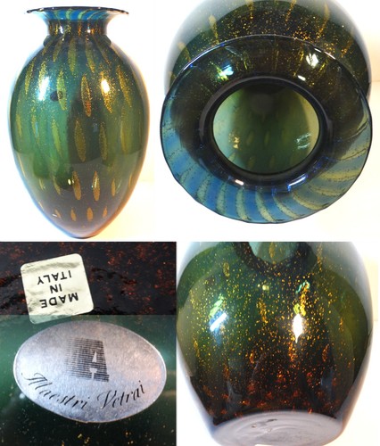 Elegante vaso vetro italiano