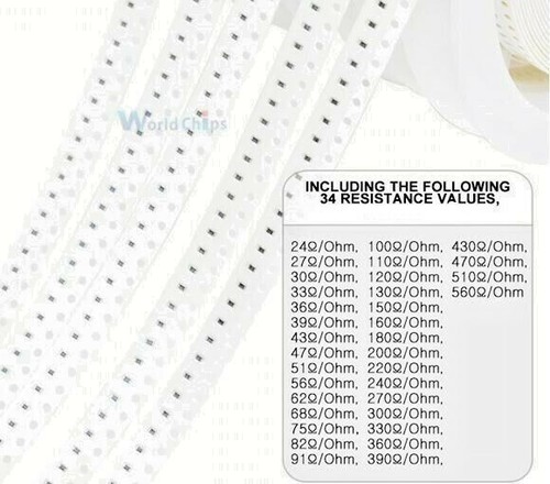 Kit resistenze smd 0603 5x34 - kit,