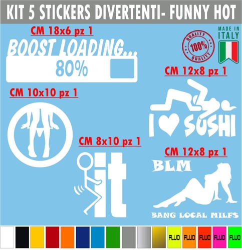 Kit adesivi divertenti milf - kit,