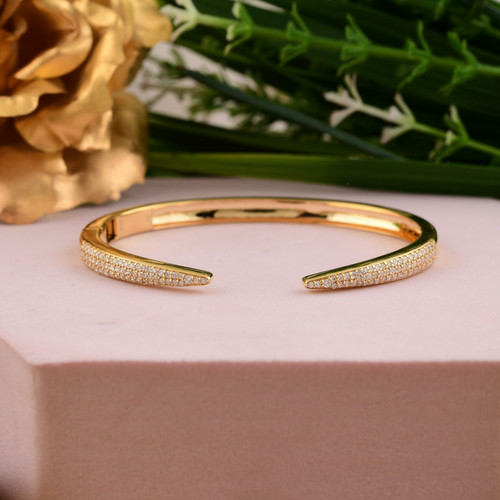 Bracciale aperto pave di - bracciale,
