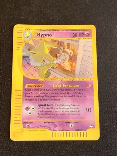 Pokemon tcg hypno aquapolis - pokemon,