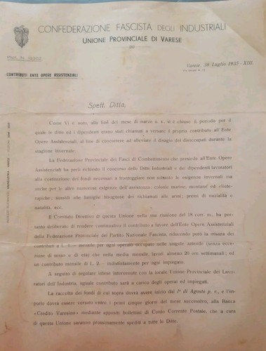 Documento epoca fascista - epoca,