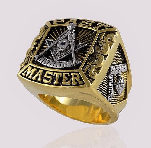 Anello massonico past master - anello,