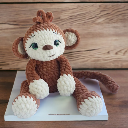 Handcrafted crochet monkey - handcrafted,