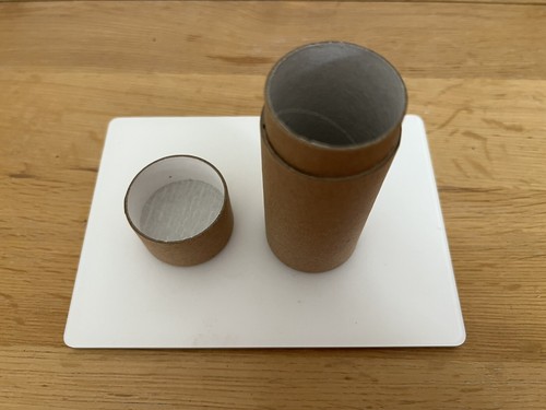 Round paper cardboard - cardboard, tube