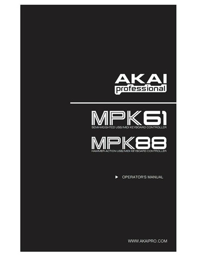 Akai mpk61 mpk88 - akai,