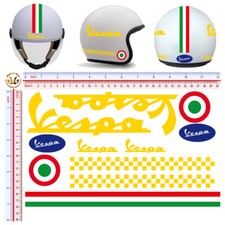 Vespa adesivi casco giallo