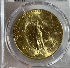 MONETA ORO 50 PESOS MESSICO