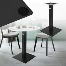 Base per tavolo piedistallo 43 x 72 cm supporto in acciaio nero opaco con 4 fori