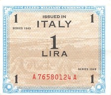 Italy  1  Lira  Series of 1943
