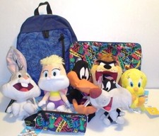 LOONEY TUNES CARREFOUR TITTì DUFFY TAZ LOLA PELUCHE ZAINO ASTUCCIO COLLEZIONE