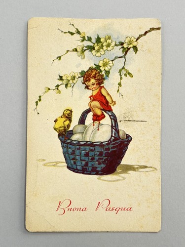 Buona pasqua bambina uova - pasqua,