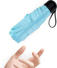 Ombrello Pieghevole Pioggia, Mini Piccolo Ombrello anti UV Tascabile Da Viaggio 