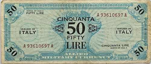 Bancnota lire 1943 - 1943, a