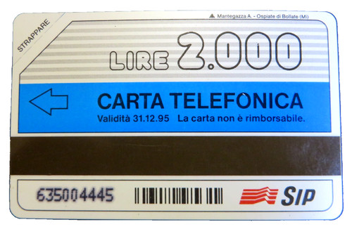 Scheda telefonica lire - telefonica,