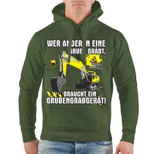 Felpa con cappuccio escavatore