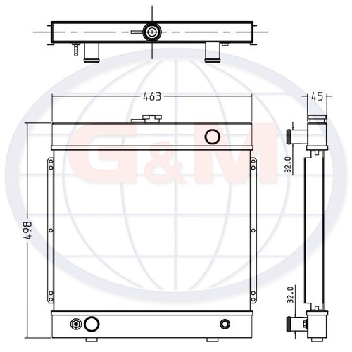 Radiatore per generatore atlas - per,