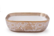 Lavabo quadrato arrotondato