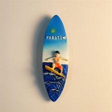 Regno Unito Cornovaglia Padstow Surf Turismo Souvenir 3D Resina Frigo Calamite