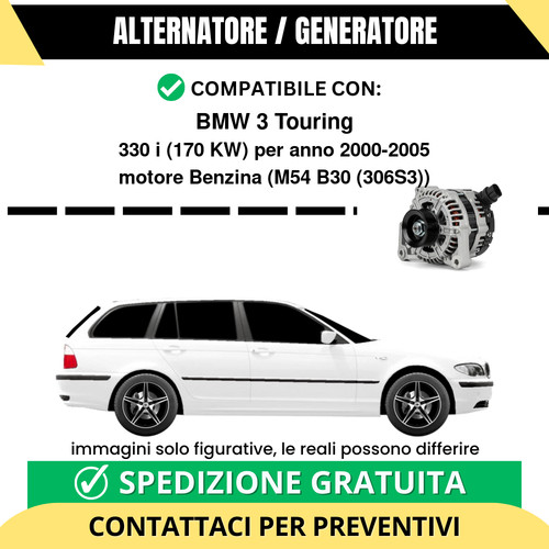 Alternatore bmw touring 330i - 3,