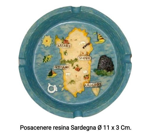 Posacenere sardegna resina - sardegna,