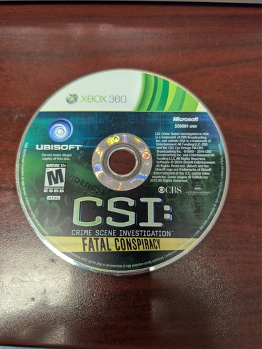 Csi fatal conspiracy xbox - csi:,