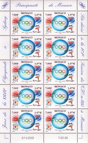 Monaco 2000 minifoglio - -,