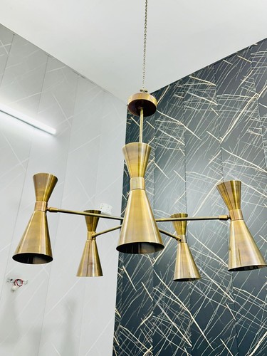 Lampadario sputnik ottone - sputnik,