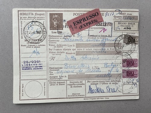 Intero postale italia - a),