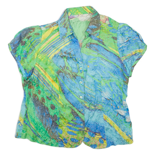 Camicia donna stampata - camicia, verde