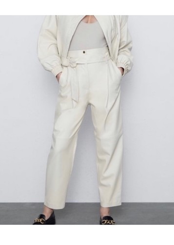 Pantalone zara vera - pelle, di