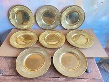 8 piatti in ottone( 2kg)