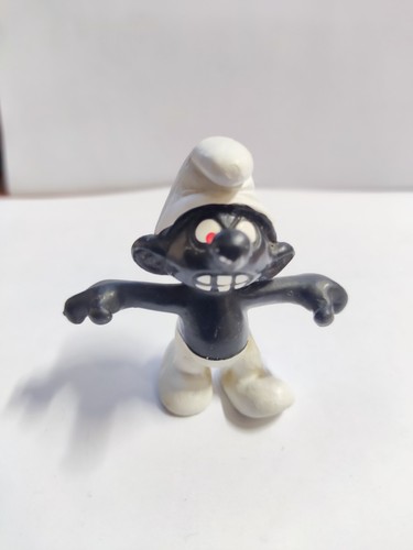 Puffo nero arrabbiato - puffo,