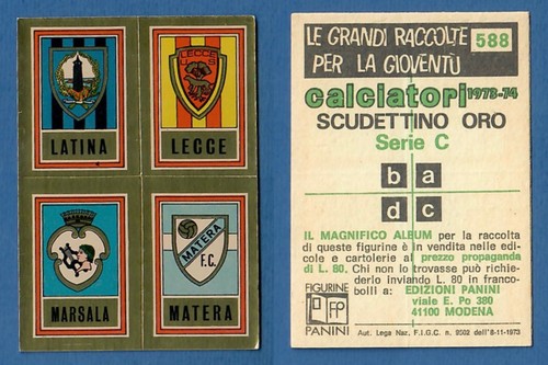 Scudetto calciatori panini - calciatori,