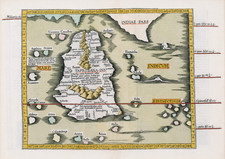 1525 MAPPA TOLEMY TAPROBANA