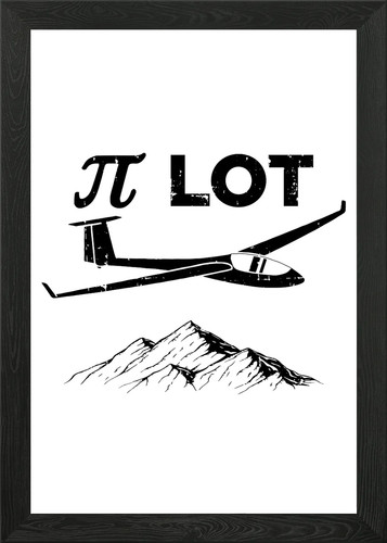 Glider pilot gift - gift, framed