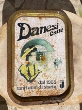 Rara insegna caffe' Danesi da collezione. Misure in cm 28Lx40Hx1P. 