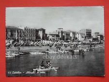 CATTOLICA alberghi a mare pattino a remi Rimini vecchia cartolina   