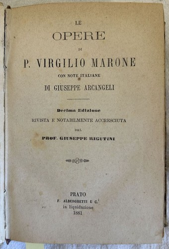 Opere publio virgilio - le,